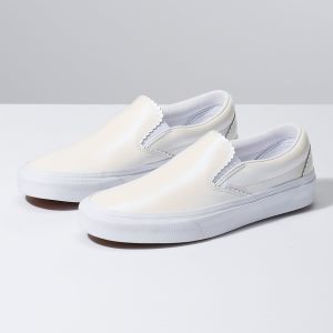 Vans Bayan Kaykay Ayakkabısı Pearl Suede Slip-On Beyaz | 65766-792